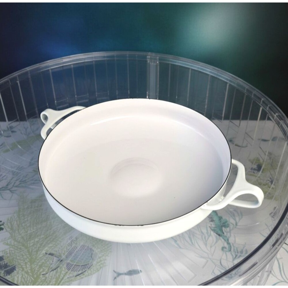 Dansk Paella Pan 10” White Kobenstyle Designs France Cookware